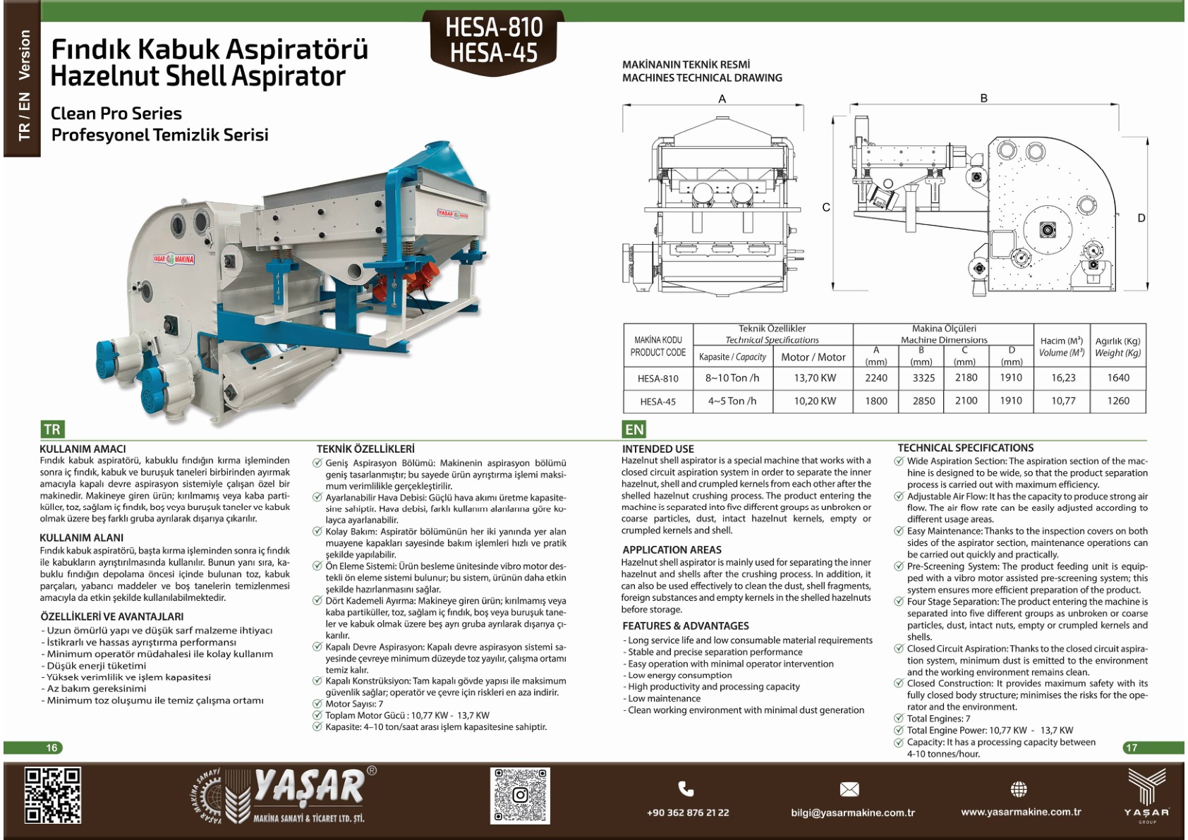 Fındık Kabuk Aspiratörü katalog sayfası