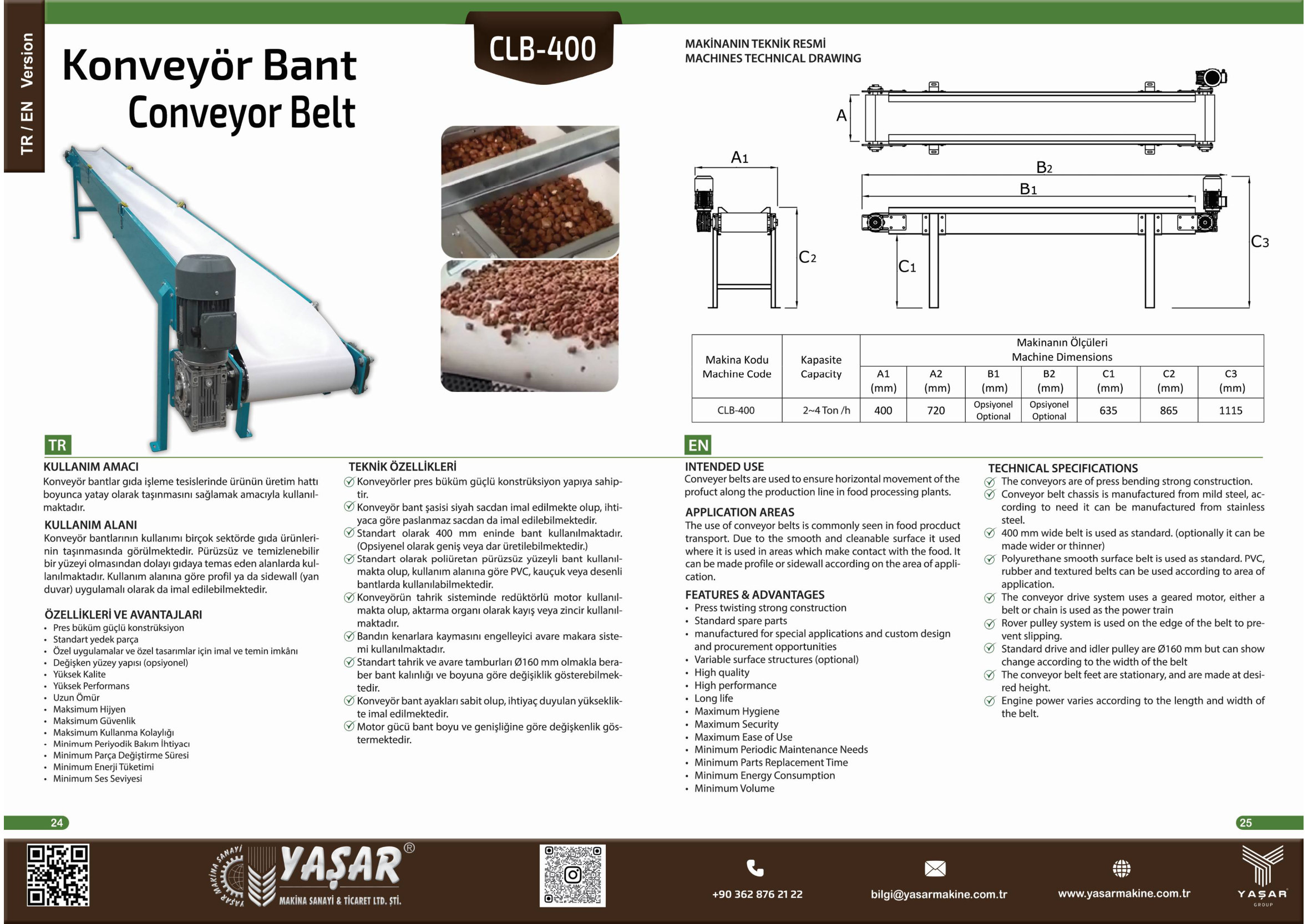 Konveyör Bant katalog sayfası